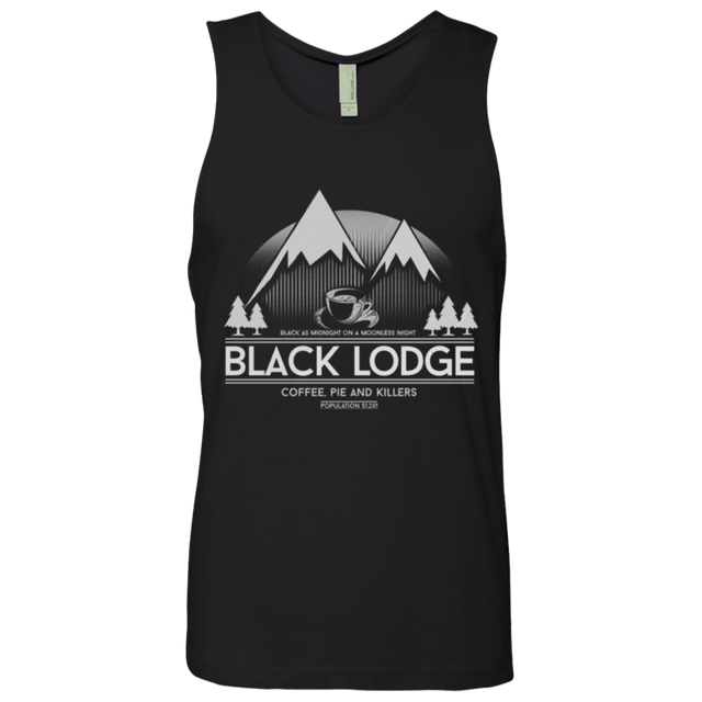 T-Shirts Black / Small Black Lodge Men's Premium Tank Top