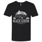 T-Shirts Black / X-Small Black Lodge Men's Premium V-Neck