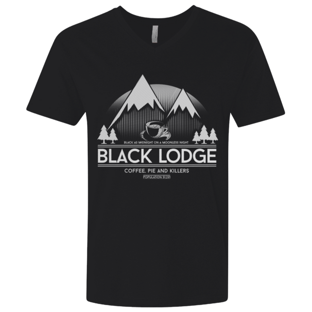 T-Shirts Black / X-Small Black Lodge Men's Premium V-Neck