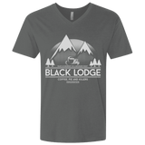 T-Shirts Heavy Metal / X-Small Black Lodge Men's Premium V-Neck