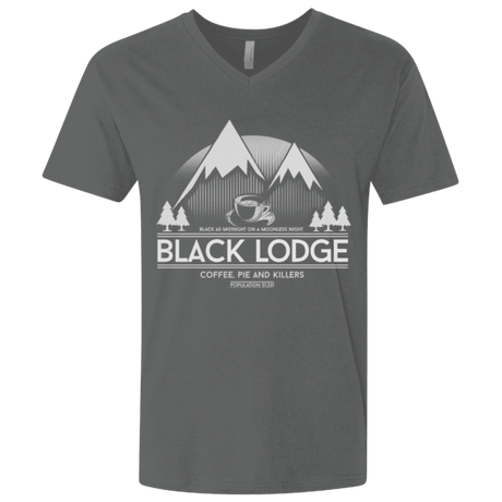 T-Shirts Heavy Metal / X-Small Black Lodge Men's Premium V-Neck