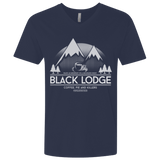 T-Shirts Midnight Navy / X-Small Black Lodge Men's Premium V-Neck
