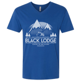 T-Shirts Royal / X-Small Black Lodge Men's Premium V-Neck