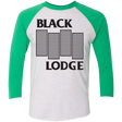 T-Shirts Heather White/Envy / X-Small BLACK LODGE Men's Triblend 3/4 Sleeve