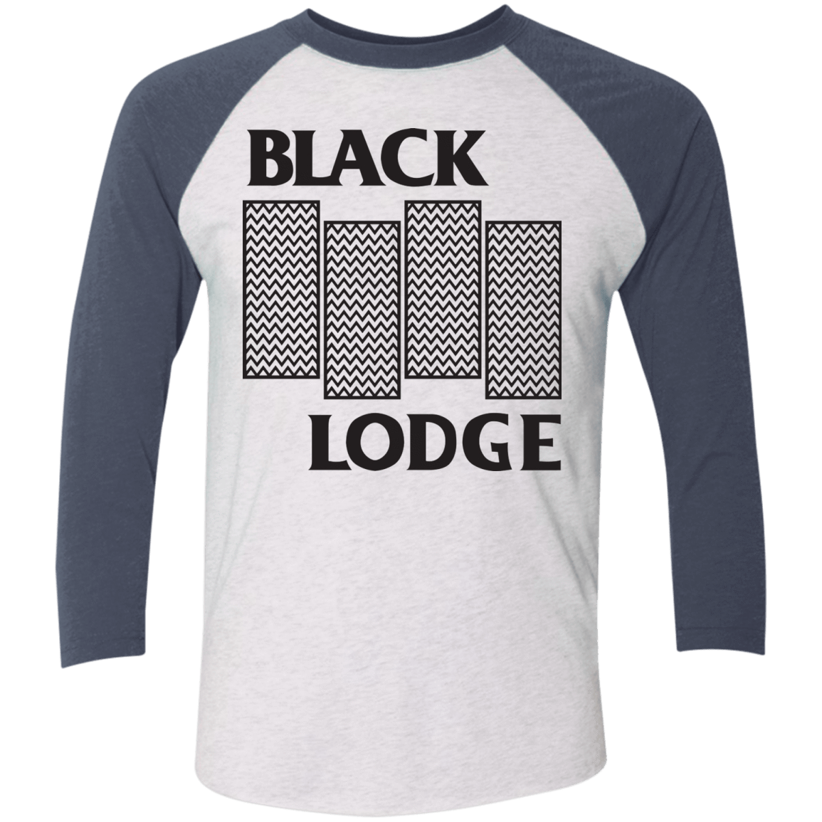T-Shirts Heather White/Indigo / X-Small BLACK LODGE Men's Triblend 3/4 Sleeve
