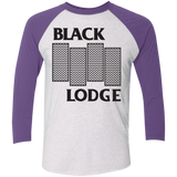 T-Shirts Heather White/Purple Rush / X-Small BLACK LODGE Men's Triblend 3/4 Sleeve