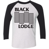 T-Shirts Heather White/Vintage Black / X-Small BLACK LODGE Men's Triblend 3/4 Sleeve