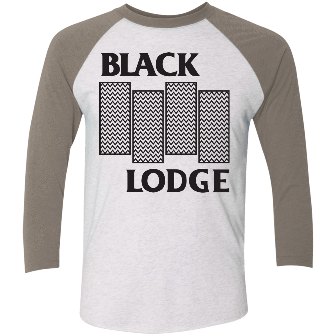 T-Shirts Heather White/Vintage Grey / X-Small BLACK LODGE Men's Triblend 3/4 Sleeve