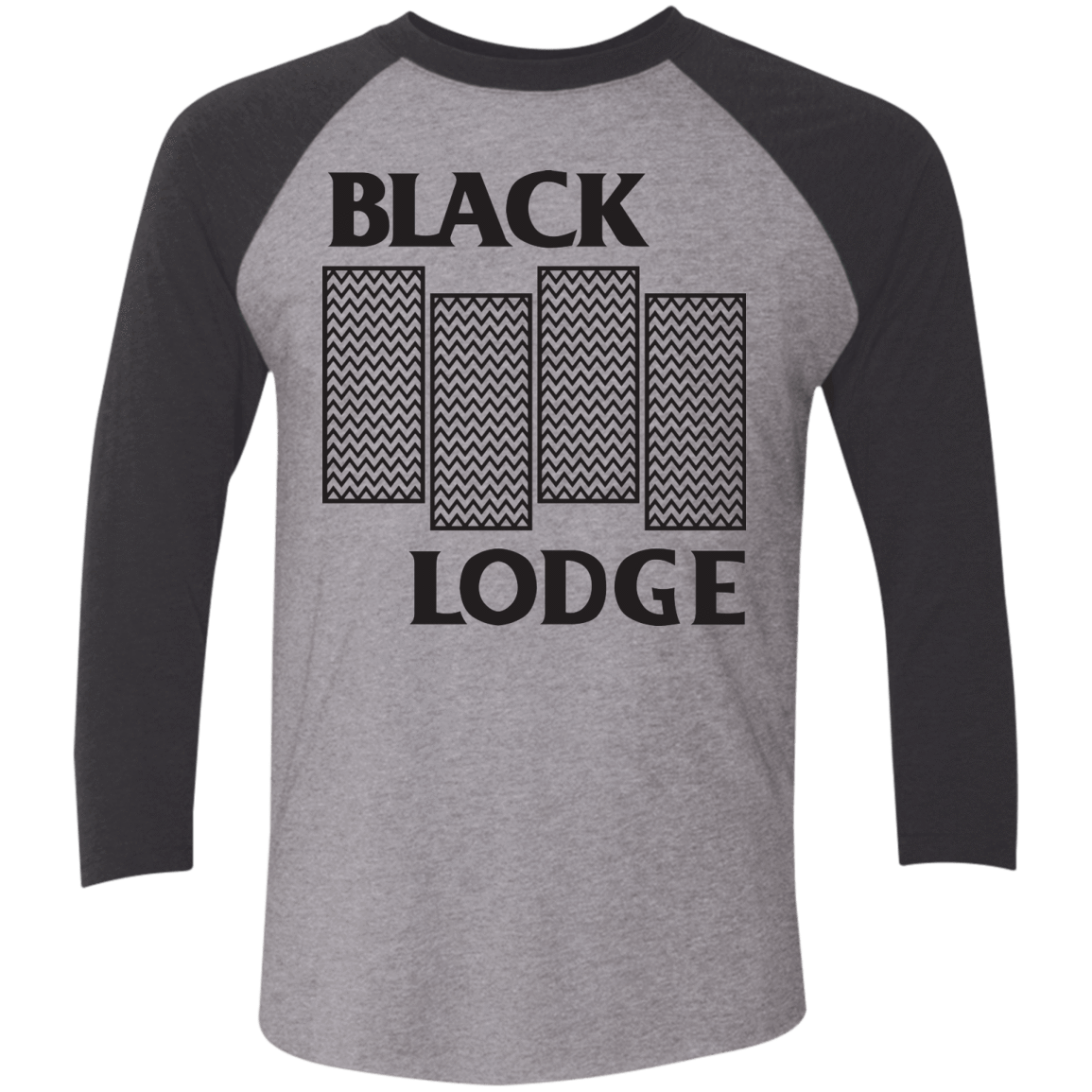 T-Shirts Premium Heather/ Vintage Black / X-Small BLACK LODGE Men's Triblend 3/4 Sleeve