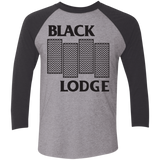 T-Shirts Premium Heather/ Vintage Black / X-Small BLACK LODGE Men's Triblend 3/4 Sleeve