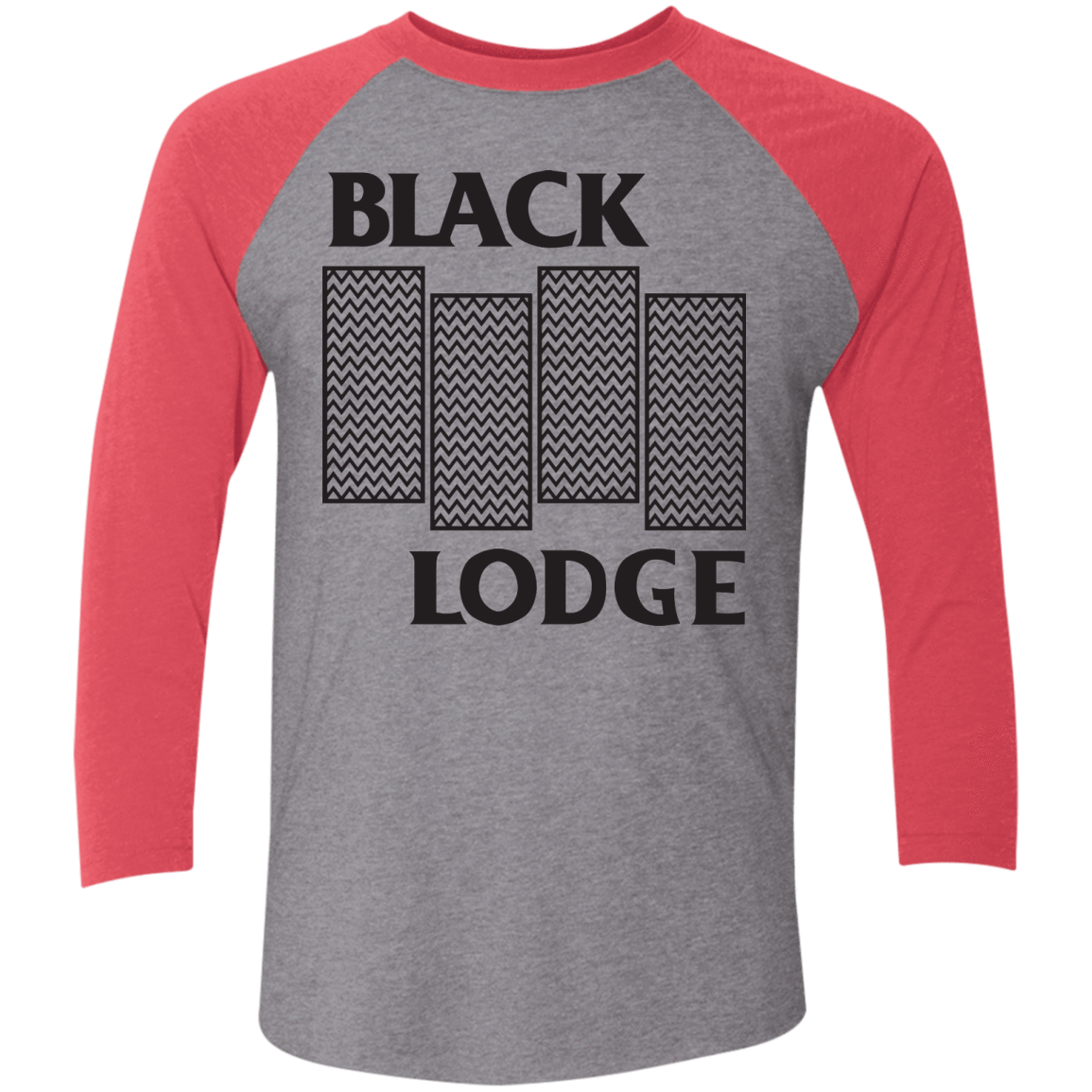 T-Shirts Premium Heather/ Vintage Red / X-Small BLACK LODGE Men's Triblend 3/4 Sleeve