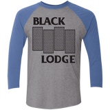 T-Shirts Premium Heather/ Vintage Royal / X-Small BLACK LODGE Men's Triblend 3/4 Sleeve