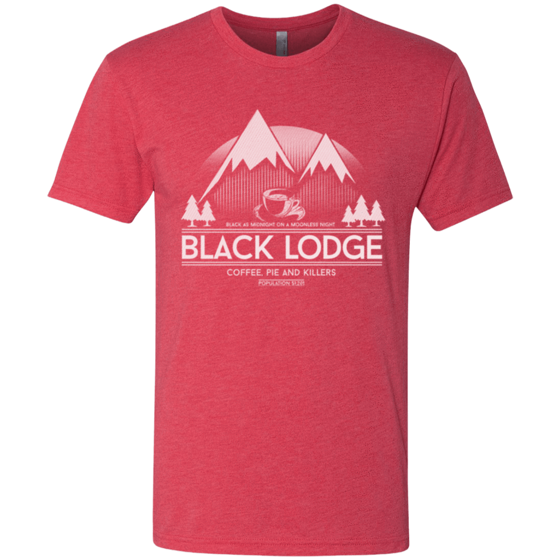 T-Shirts Vintage Red / Small Black Lodge Men's Triblend T-Shirt