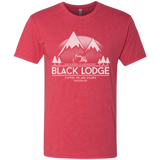 T-Shirts Vintage Red / Small Black Lodge Men's Triblend T-Shirt