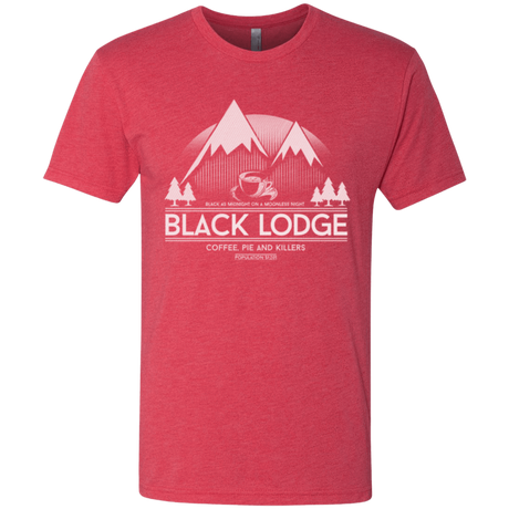 T-Shirts Vintage Red / Small Black Lodge Men's Triblend T-Shirt