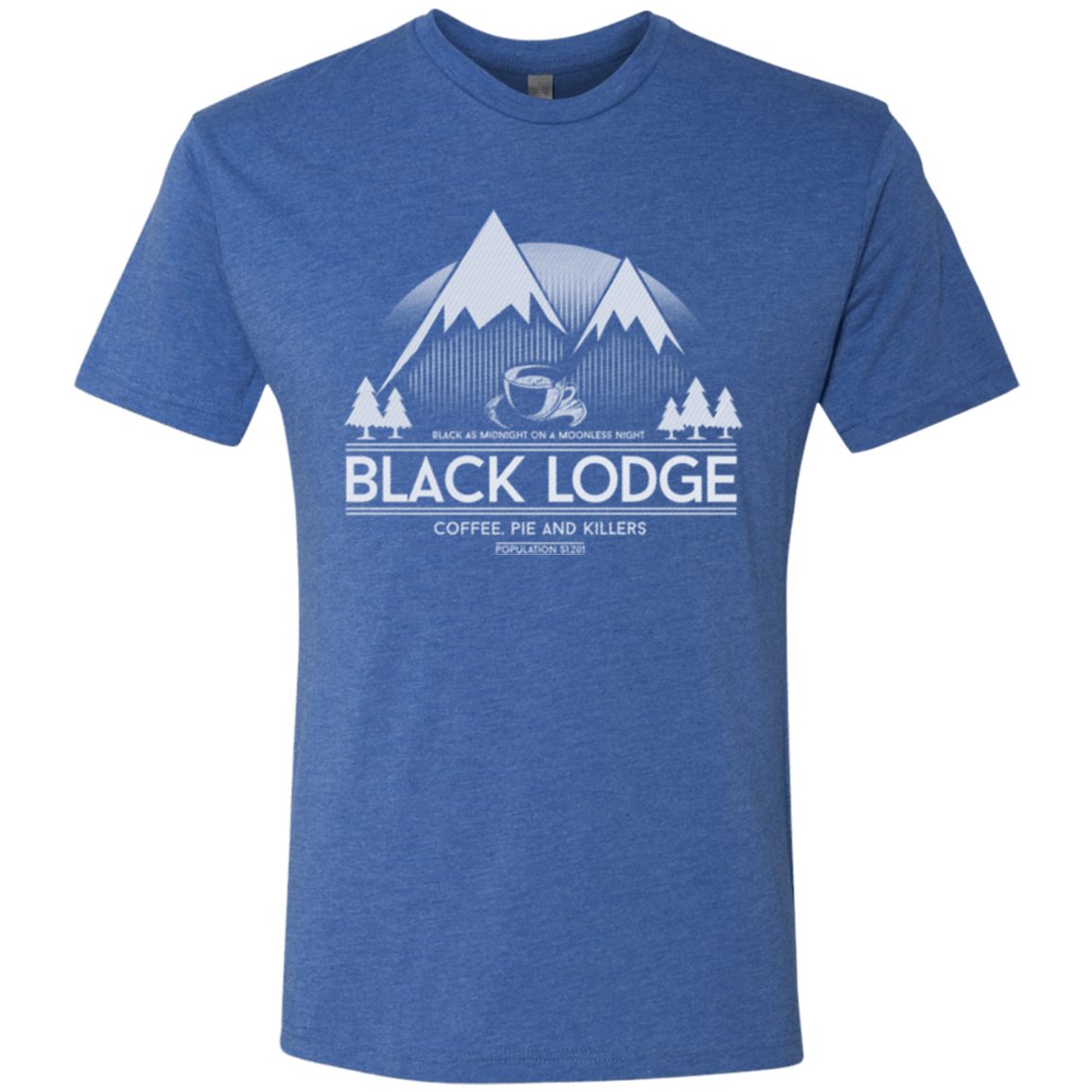 T-Shirts Vintage Royal / Small Black Lodge Men's Triblend T-Shirt