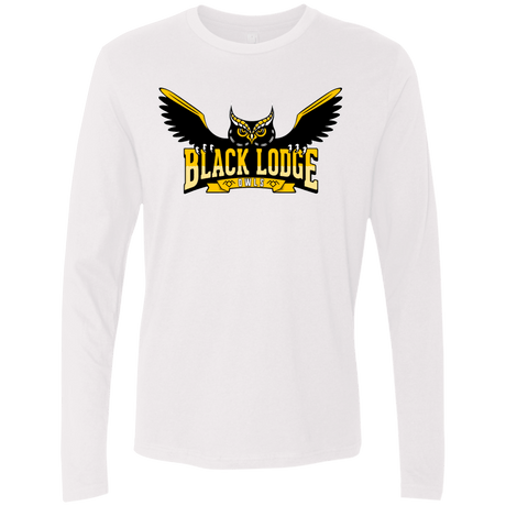 T-Shirts White / Small Black Lodge Owls Men's Premium Long Sleeve