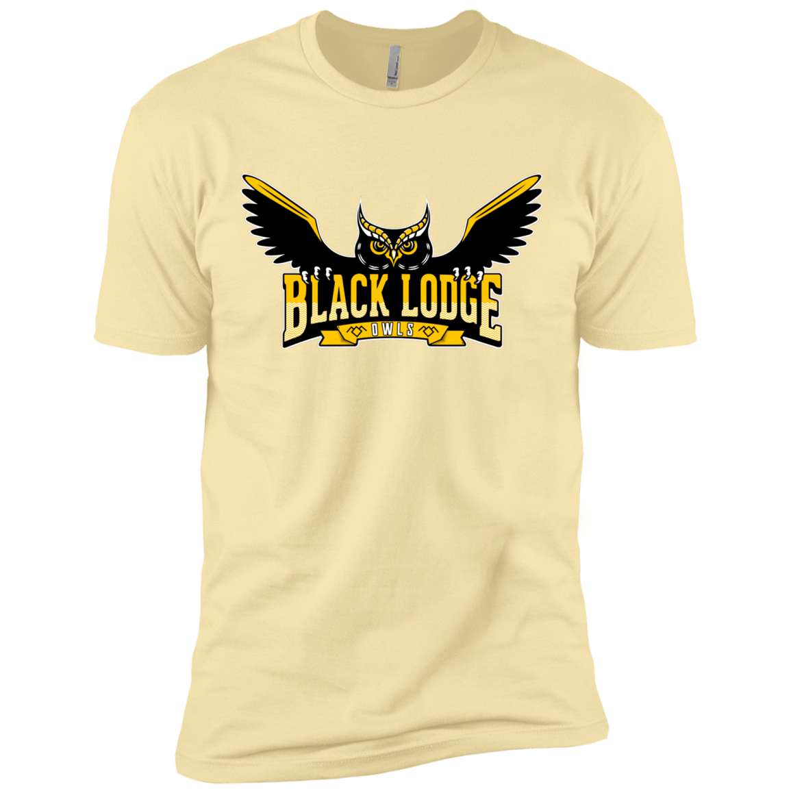 T-Shirts Banana Cream / X-Small Black Lodge Owls Men's Premium T-Shirt
