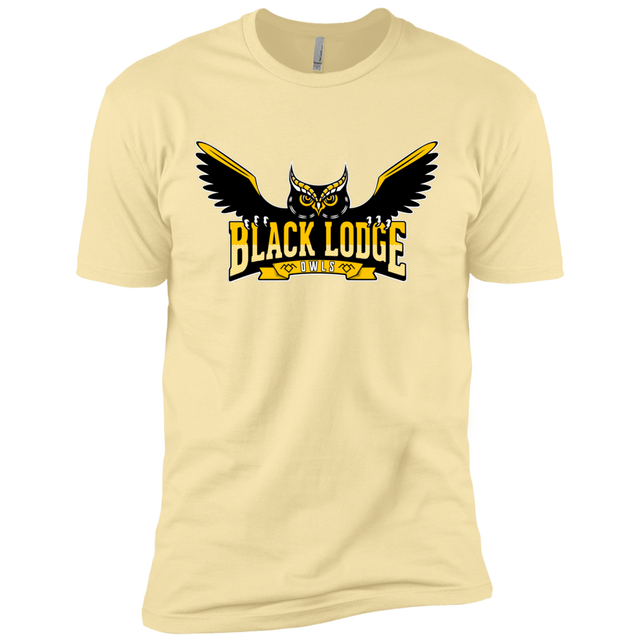 T-Shirts Banana Cream / X-Small Black Lodge Owls Men's Premium T-Shirt