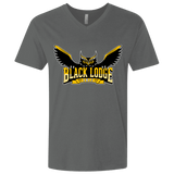T-Shirts Heavy Metal / X-Small Black Lodge Owls Men's Premium V-Neck