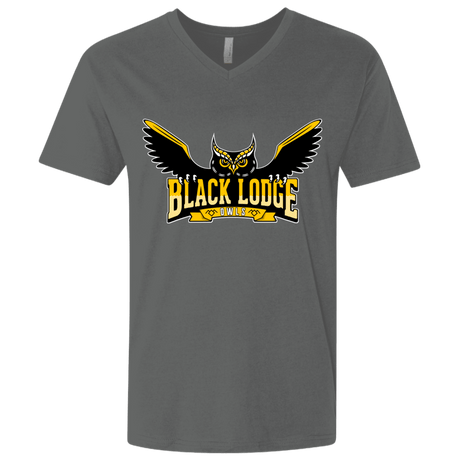 T-Shirts Heavy Metal / X-Small Black Lodge Owls Men's Premium V-Neck