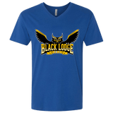 T-Shirts Royal / X-Small Black Lodge Owls Men's Premium V-Neck
