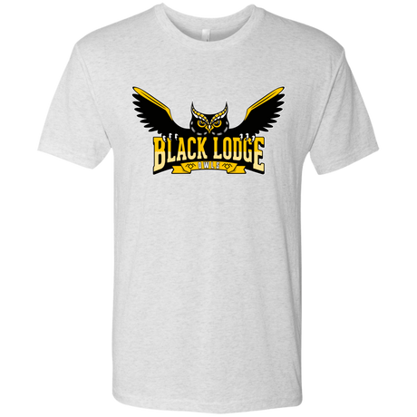 T-Shirts Heather White / Small Black Lodge Owls Men's Triblend T-Shirt