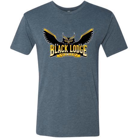 T-Shirts Indigo / Small Black Lodge Owls Men's Triblend T-Shirt