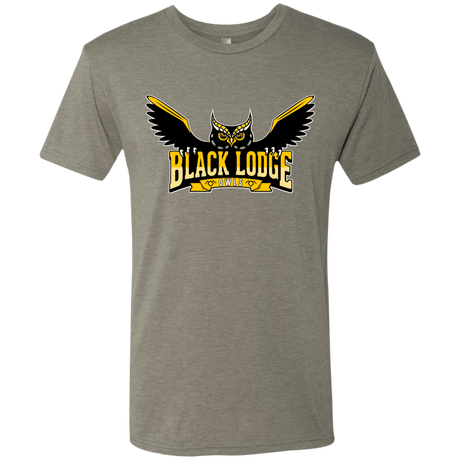 T-Shirts Venetian Grey / Small Black Lodge Owls Men's Triblend T-Shirt