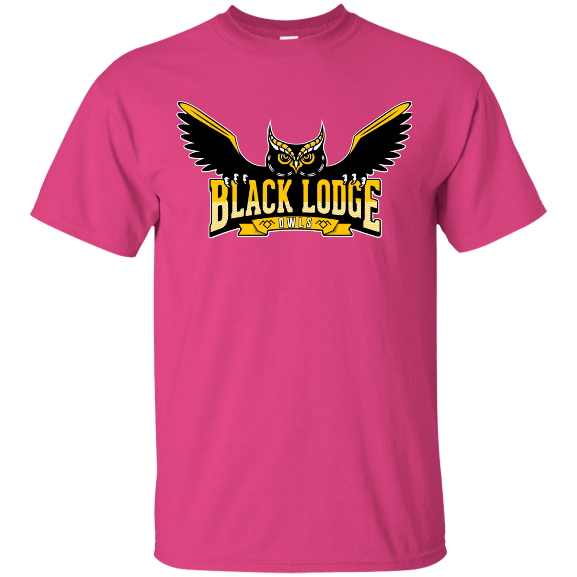 T-Shirts Heliconia / Small Black Lodge Owls T-Shirt