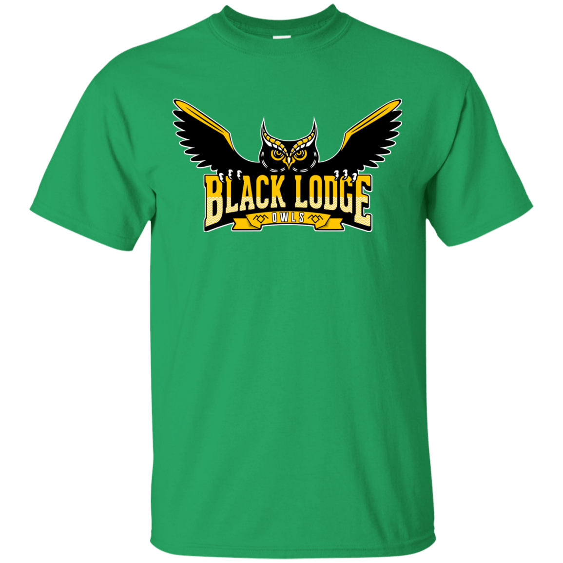 T-Shirts Irish Green / Small Black Lodge Owls T-Shirt