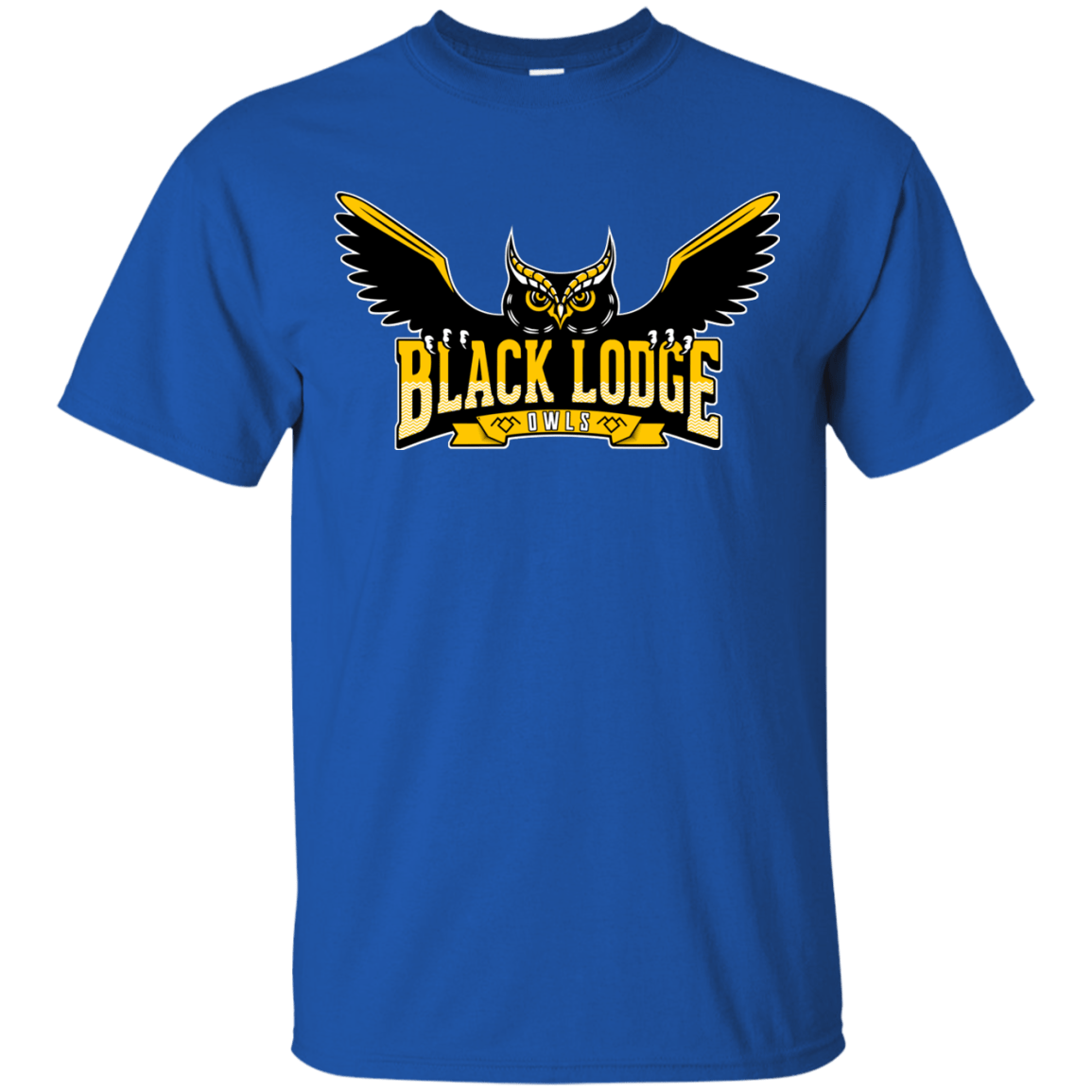 T-Shirts Royal / Small Black Lodge Owls T-Shirt