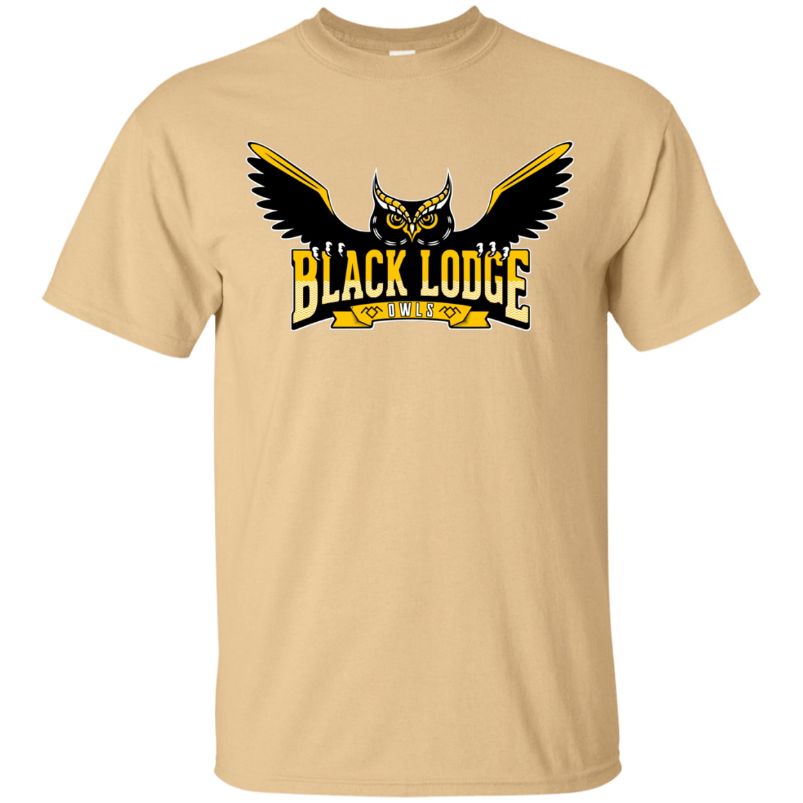 T-Shirts Vegas Gold / Small Black Lodge Owls T-Shirt