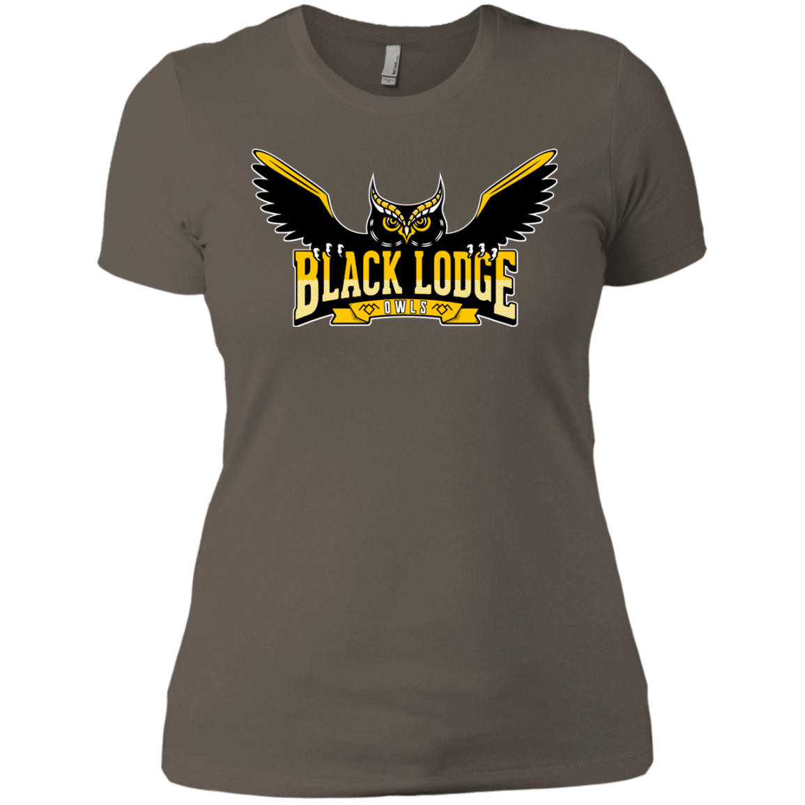 T-Shirts Warm Grey / X-Small Black Lodge Owls Women's Premium T-Shirt