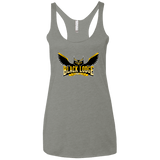 T-Shirts Venetian Grey / X-Small Black Lodge Owls Women's Triblend Racerback Tank