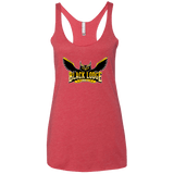 T-Shirts Vintage Red / X-Small Black Lodge Owls Women's Triblend Racerback Tank