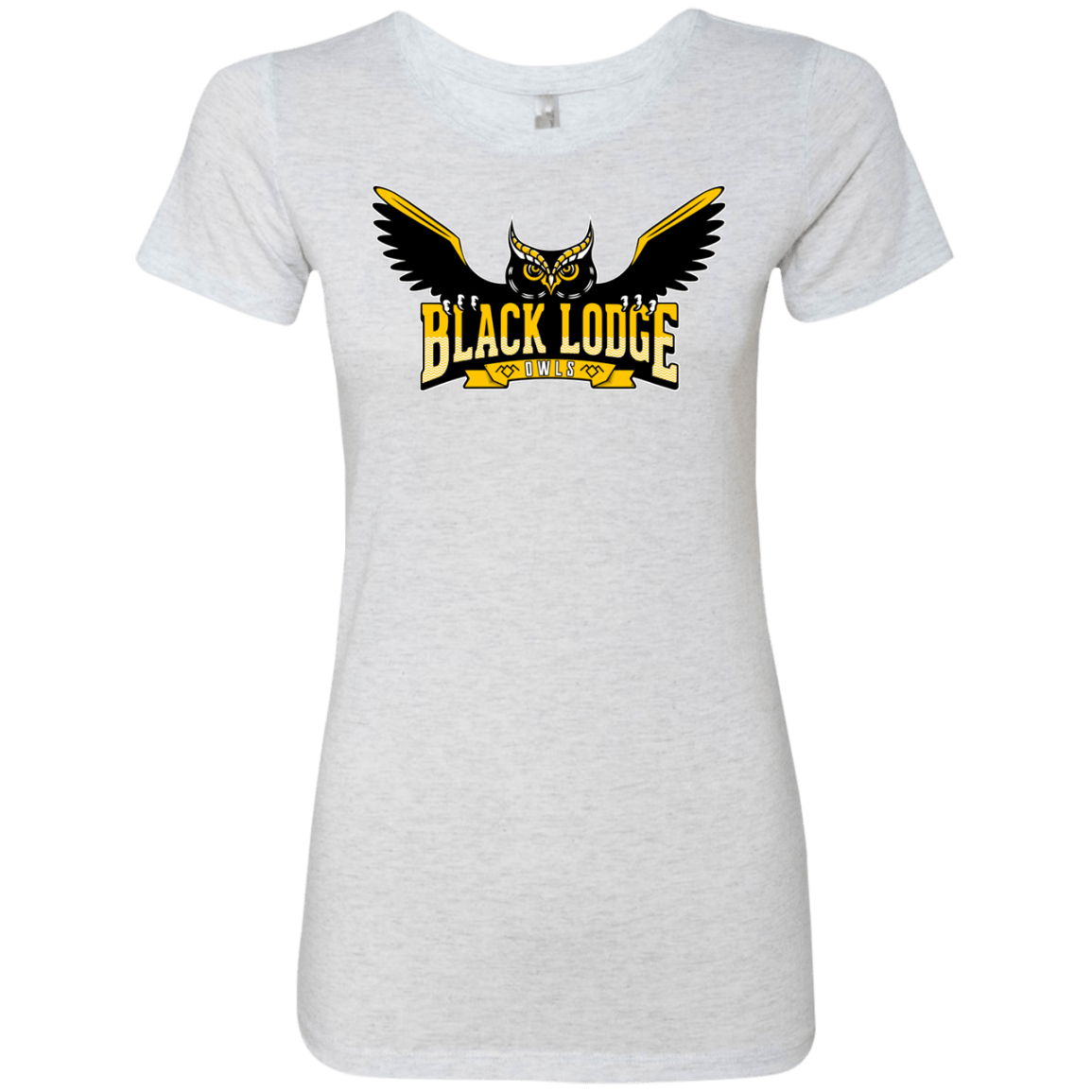 T-Shirts Heather White / Small Black Lodge Owls Women's Triblend T-Shirt