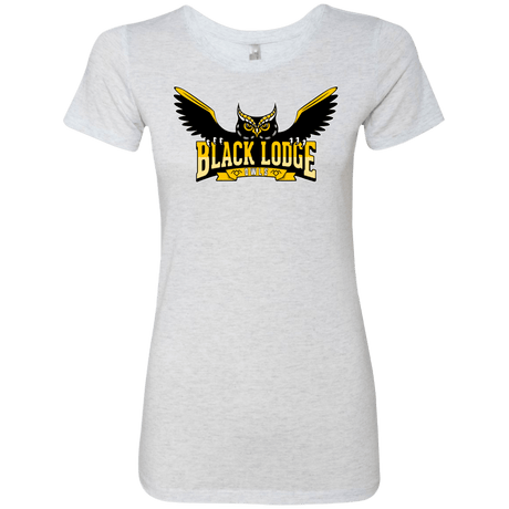 T-Shirts Heather White / Small Black Lodge Owls Women's Triblend T-Shirt