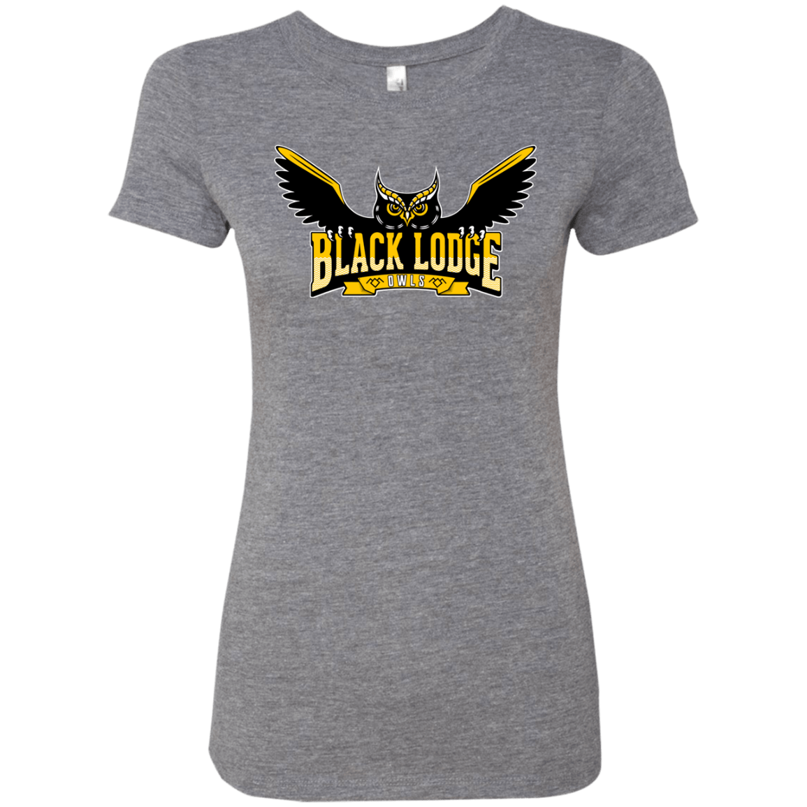 T-Shirts Premium Heather / Small Black Lodge Owls Women's Triblend T-Shirt