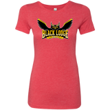 T-Shirts Vintage Red / Small Black Lodge Owls Women's Triblend T-Shirt