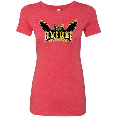 T-Shirts Vintage Red / Small Black Lodge Owls Women's Triblend T-Shirt