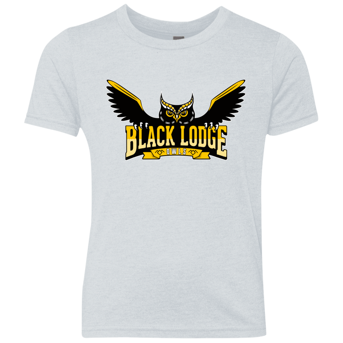 T-Shirts Heather White / YXS Black Lodge Owls Youth Triblend T-Shirt