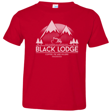 T-Shirts Red / 2T Black Lodge Toddler Premium T-Shirt
