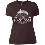 T-Shirts Dark Chocolate / X-Small Black Lodge Women's Premium T-Shirt
