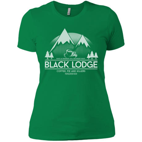 T-Shirts Kelly Green / X-Small Black Lodge Women's Premium T-Shirt