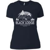 T-Shirts Midnight Navy / X-Small Black Lodge Women's Premium T-Shirt