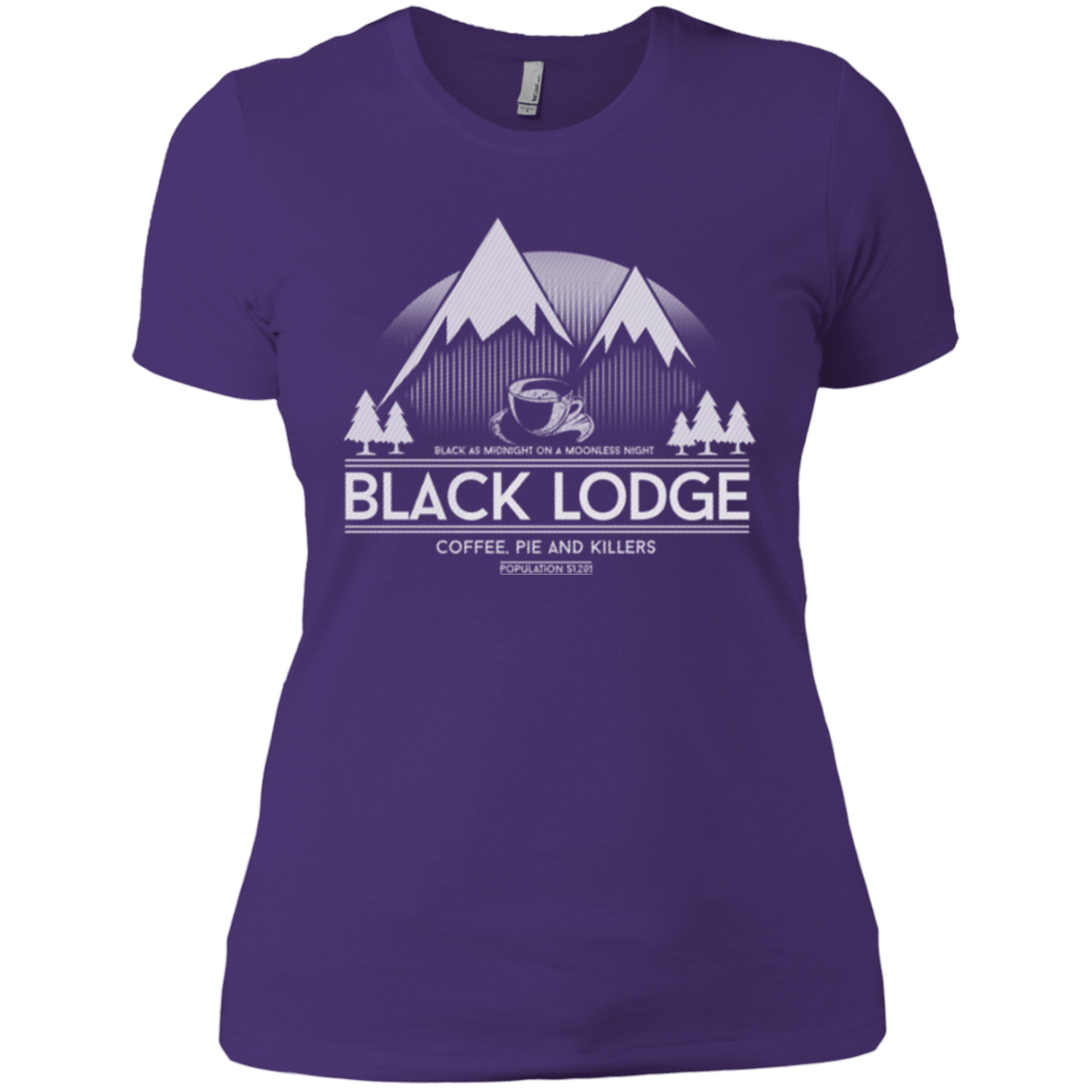 T-Shirts Purple / X-Small Black Lodge Women's Premium T-Shirt