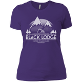 T-Shirts Purple / X-Small Black Lodge Women's Premium T-Shirt