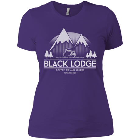 T-Shirts Purple / X-Small Black Lodge Women's Premium T-Shirt