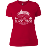 T-Shirts Red / X-Small Black Lodge Women's Premium T-Shirt